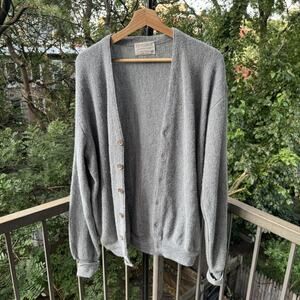 1980s Acrylic Cardigan Sweater Made in USA